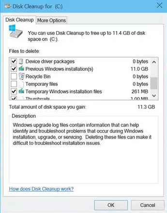 Reclaim Hard Disk Space