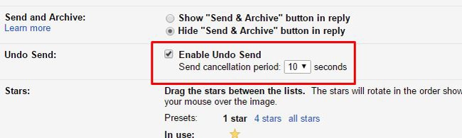 Undo Send Feature