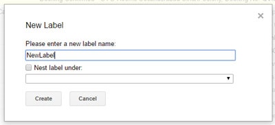 Create Folders in Gmail