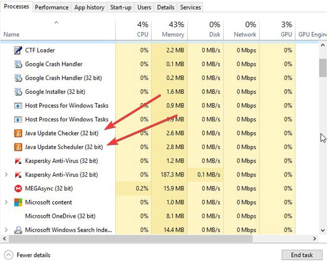 update java version windows 10