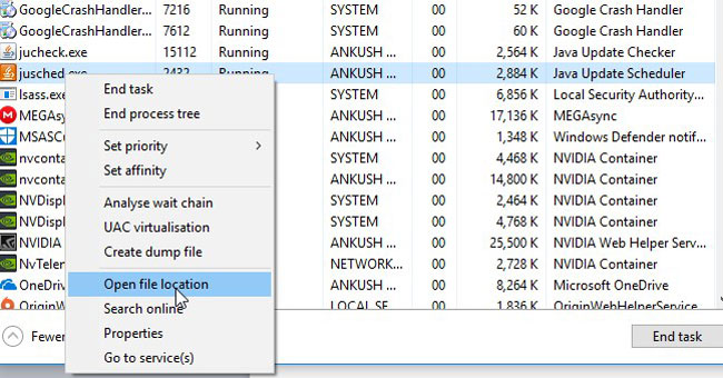 Abrir localización de archivo