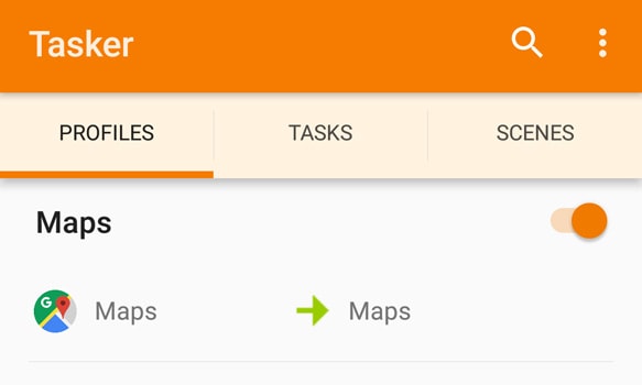 Perfis de Tasker no Google Maps