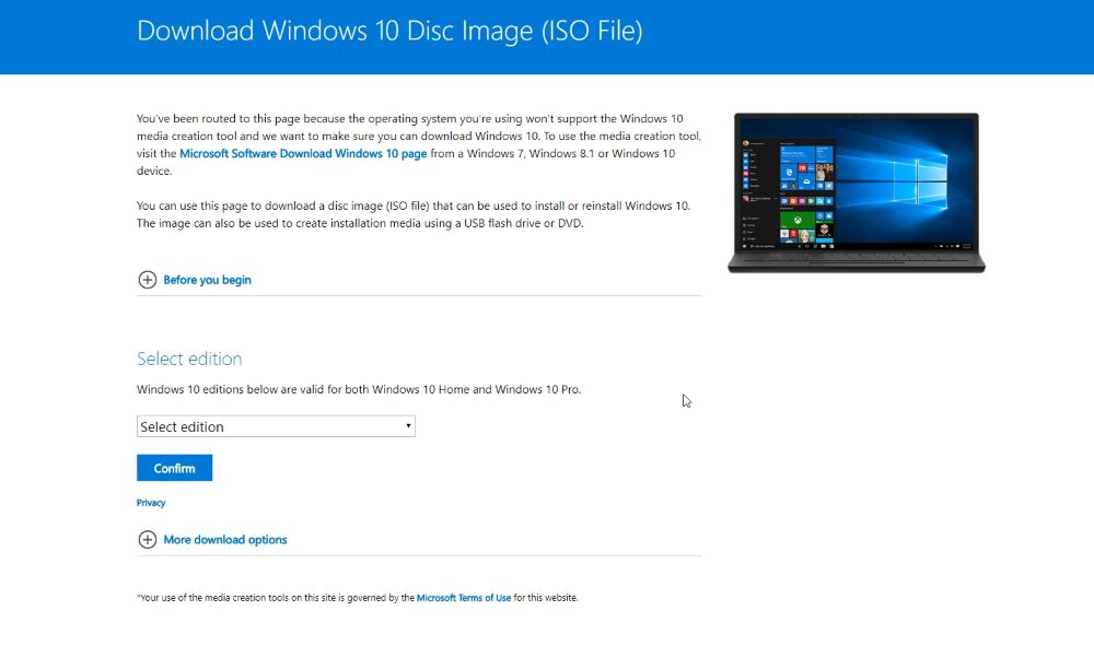 microsoft windows 10 iso download