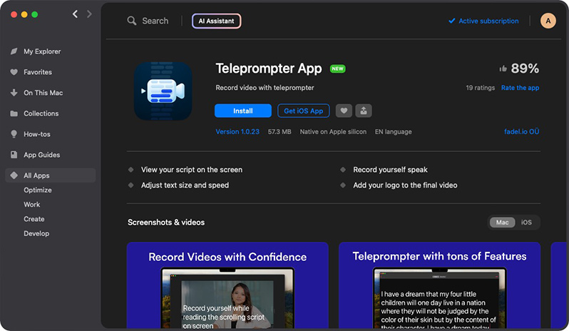 Teleprompter App