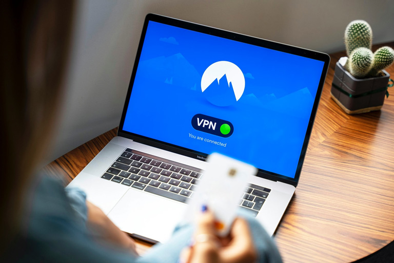 VPN on a laptop