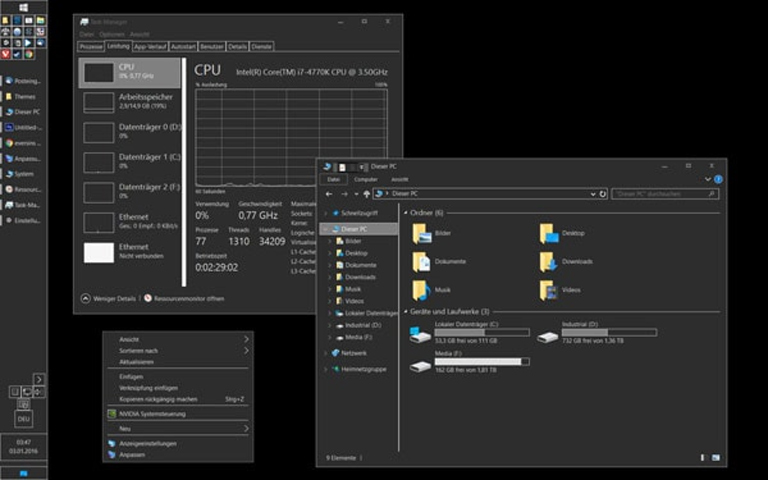 Dark/Grey Windows 10 Dark Theme