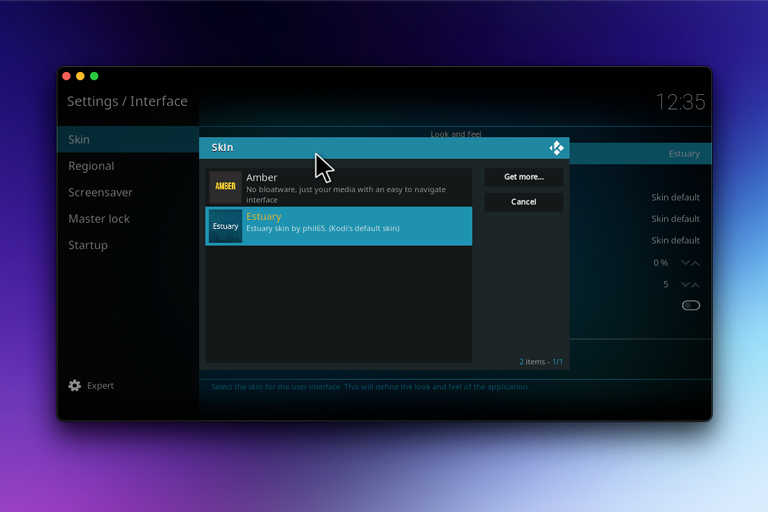 Kodi Skin Settings