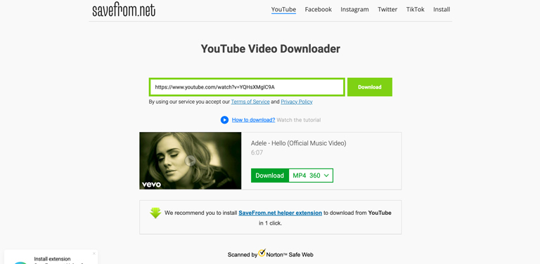 YouTube video downloader